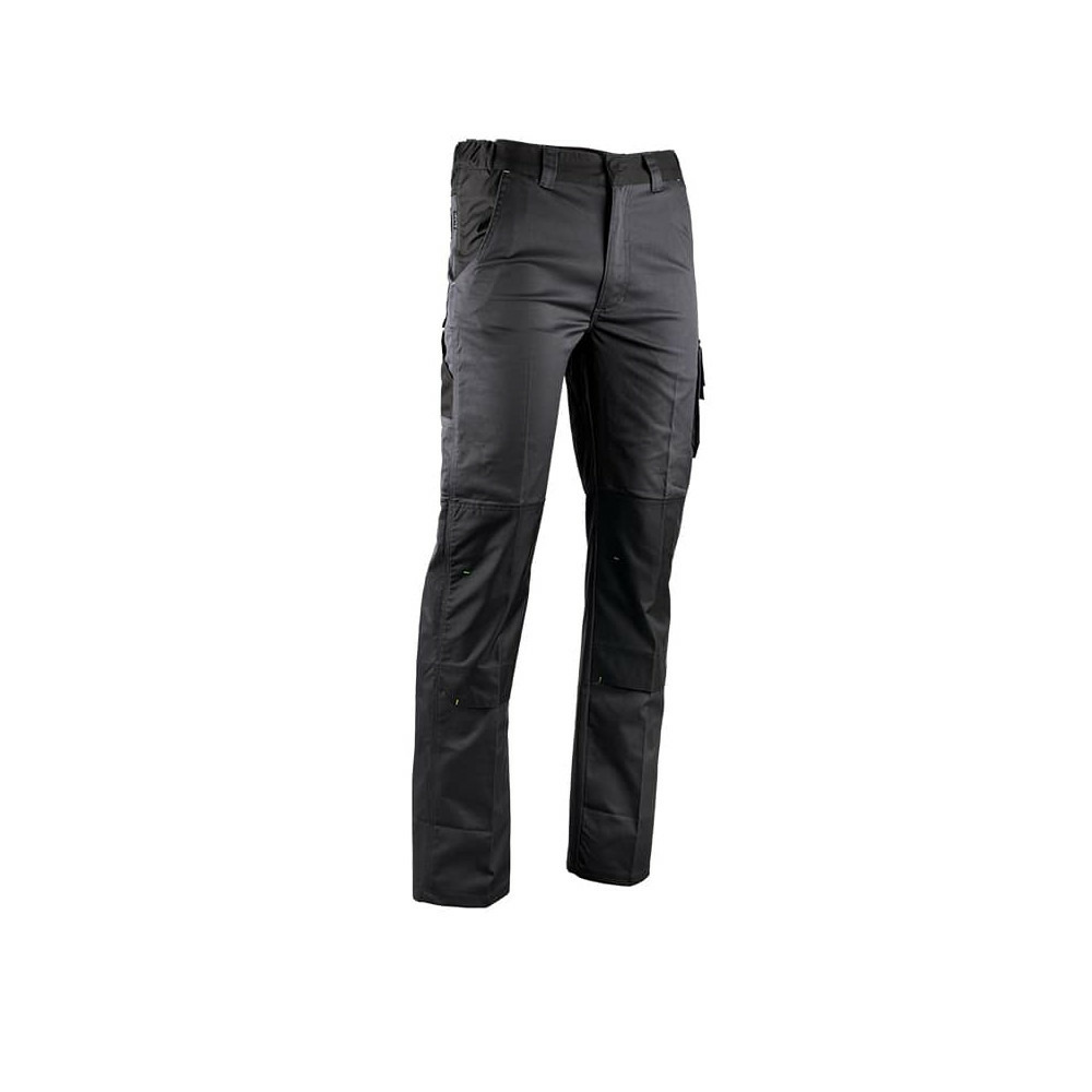 Pantalon vulcain stretch avec poches genouillères gris sombre noir t 56 lma 1822
