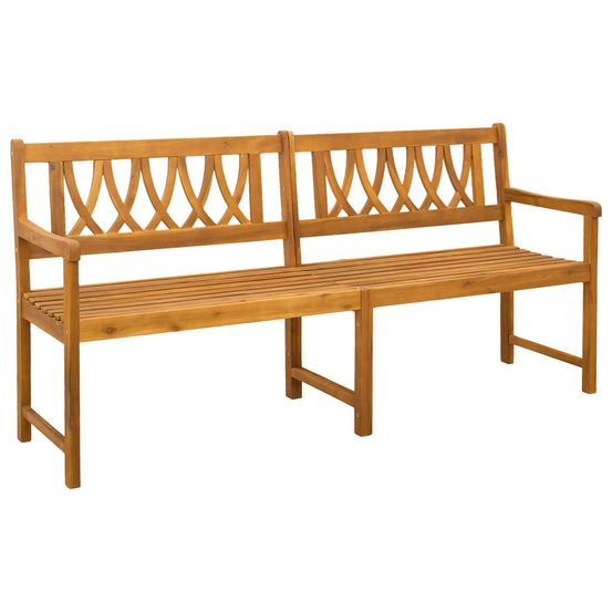 Banc extérieur 2 -places 180 x 56 x 90 cm bois d'acacia massif