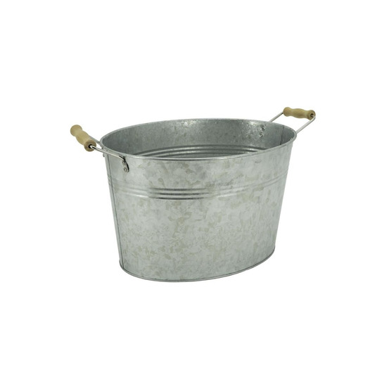 Bassine en acier galvanisé vintage