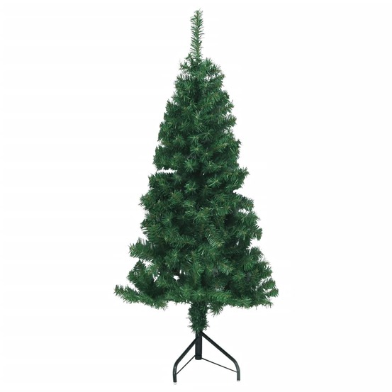 Sapin de noël artificiel d'angle vert 120 cm pvc