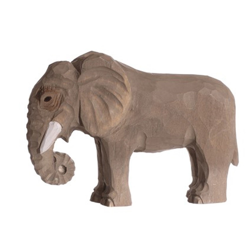Figurine eléphant en bois