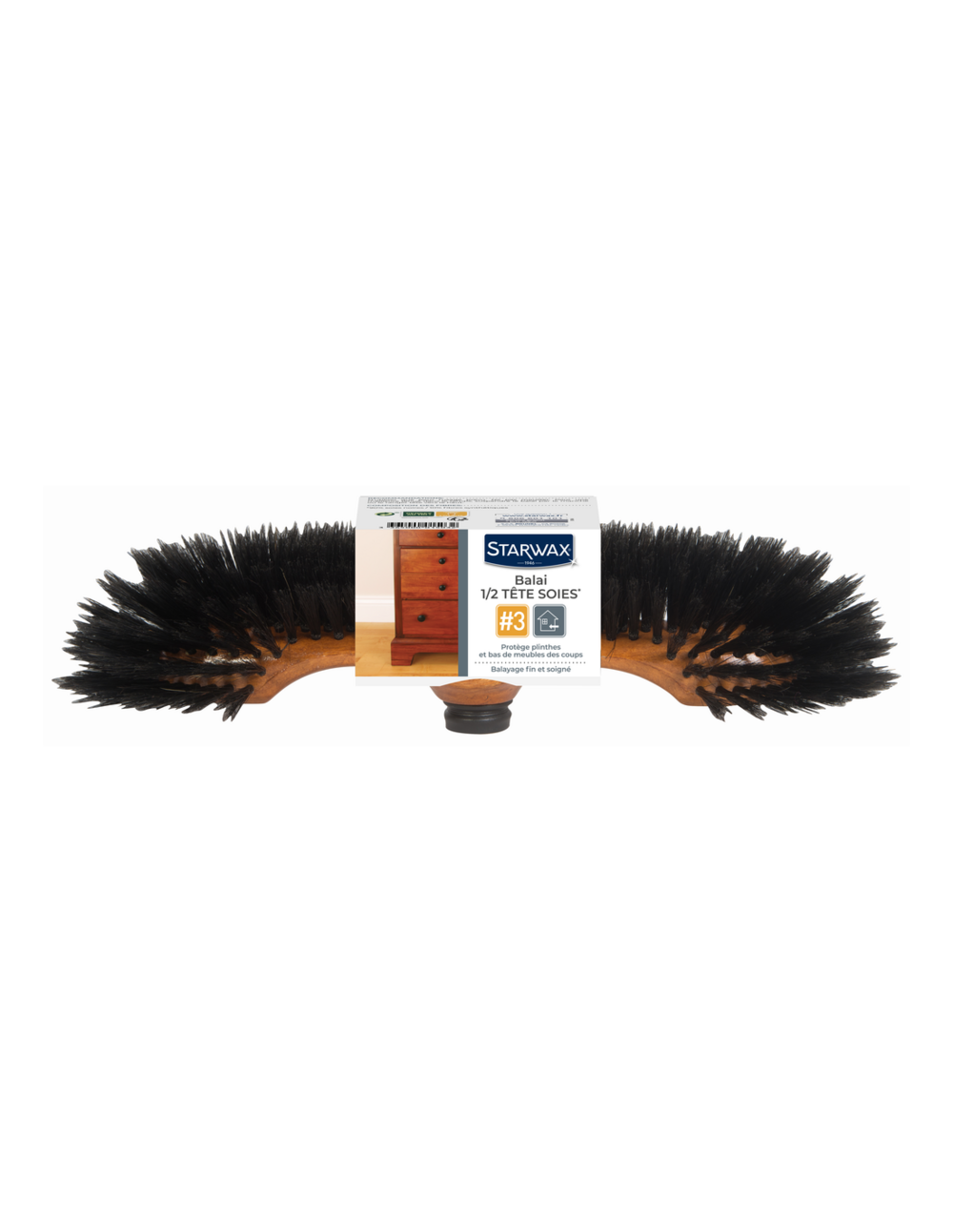 Balai 1/2tete 90%soie sol interieur - starwax collection