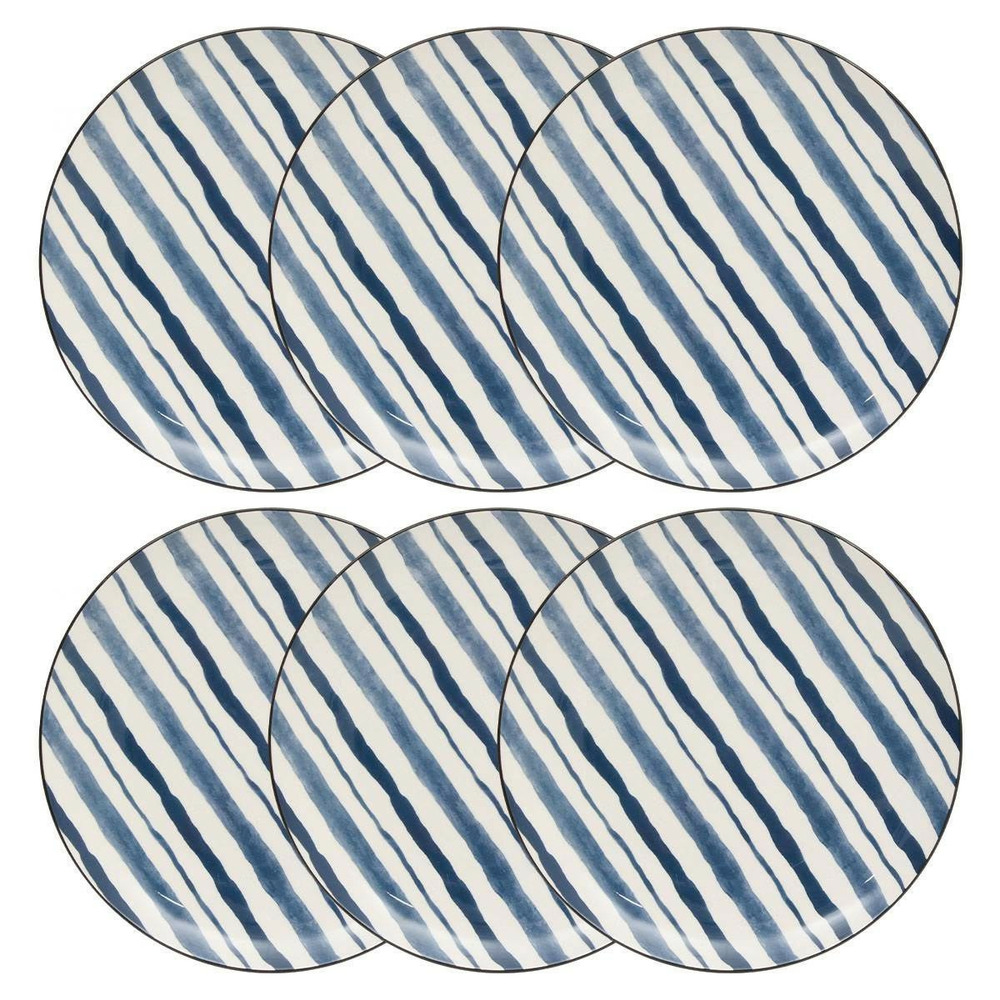 Lot de 6 assiettes plates 