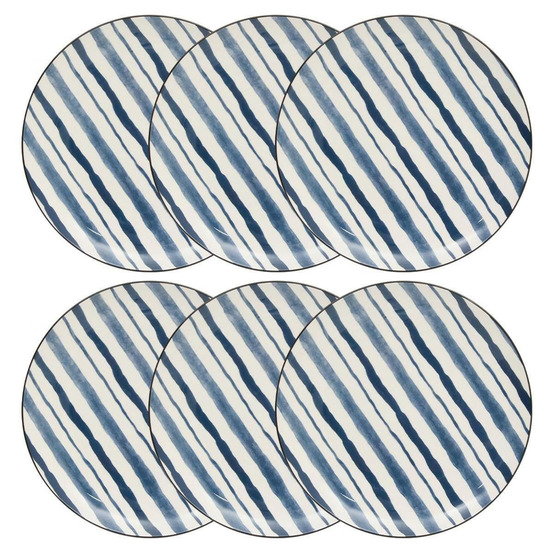 Lot de 6 assiettes plates