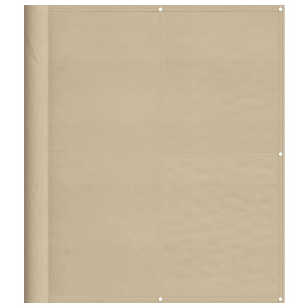 Écran de balcon beige 120x700 cm 100% polyester oxford