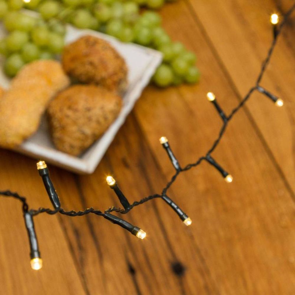 Guirlande lumineuse tl24v 160 led blanc chaud ø5mm reflex 4+11,5m lotti