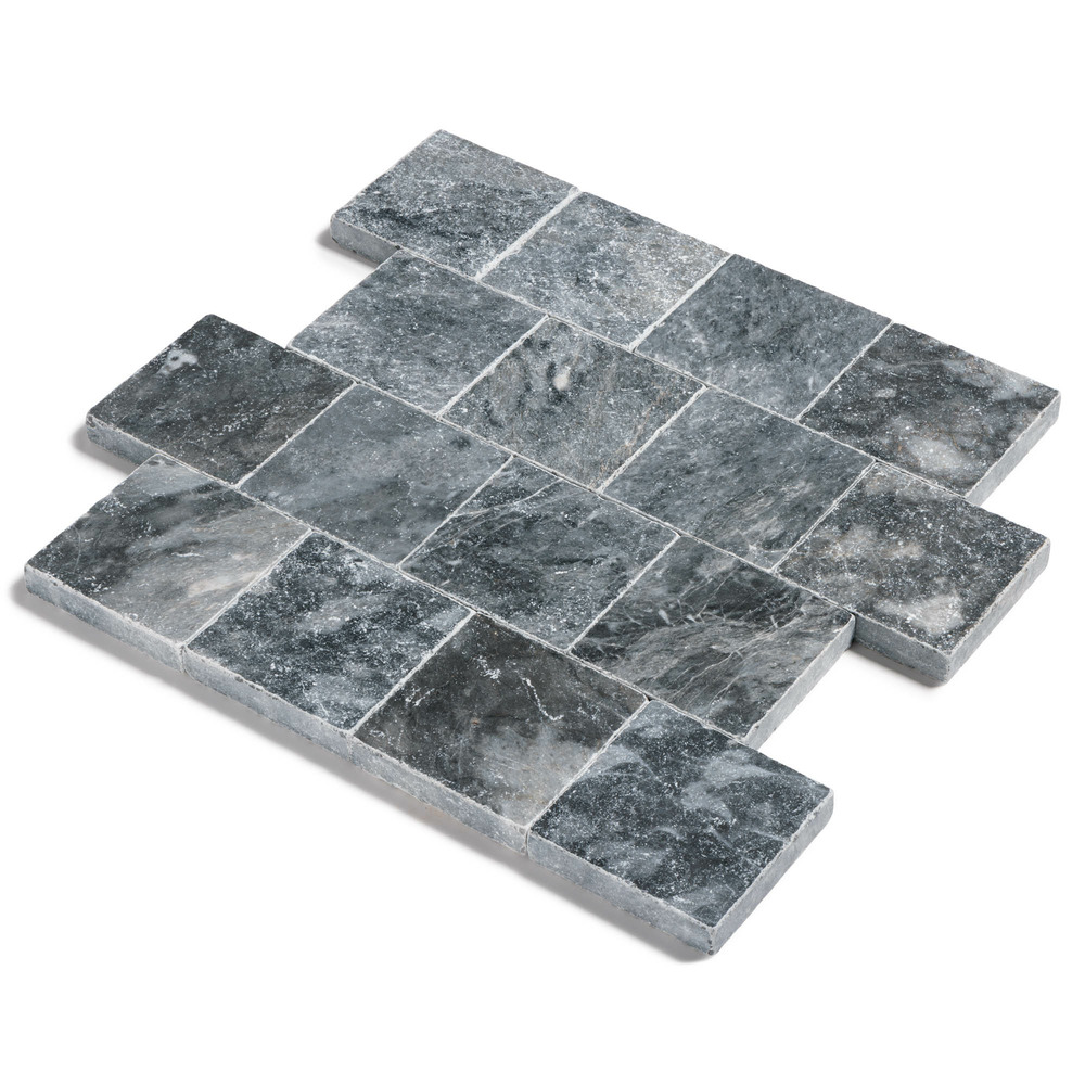 Pavé pierre bleu gris adana 15,25x15,25x3 cm (au m²)