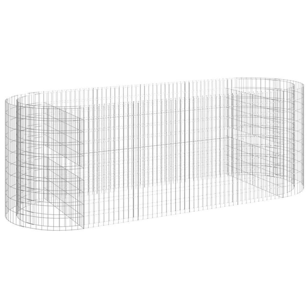 Lit surélevé à gabion fer galvanisé 300x100x100 cm