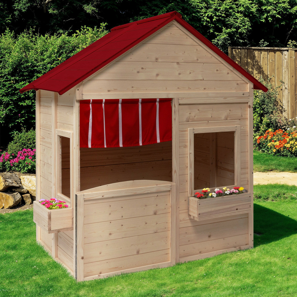 Maisonnette enfant en bois adventure, cabane de jeux extérieure