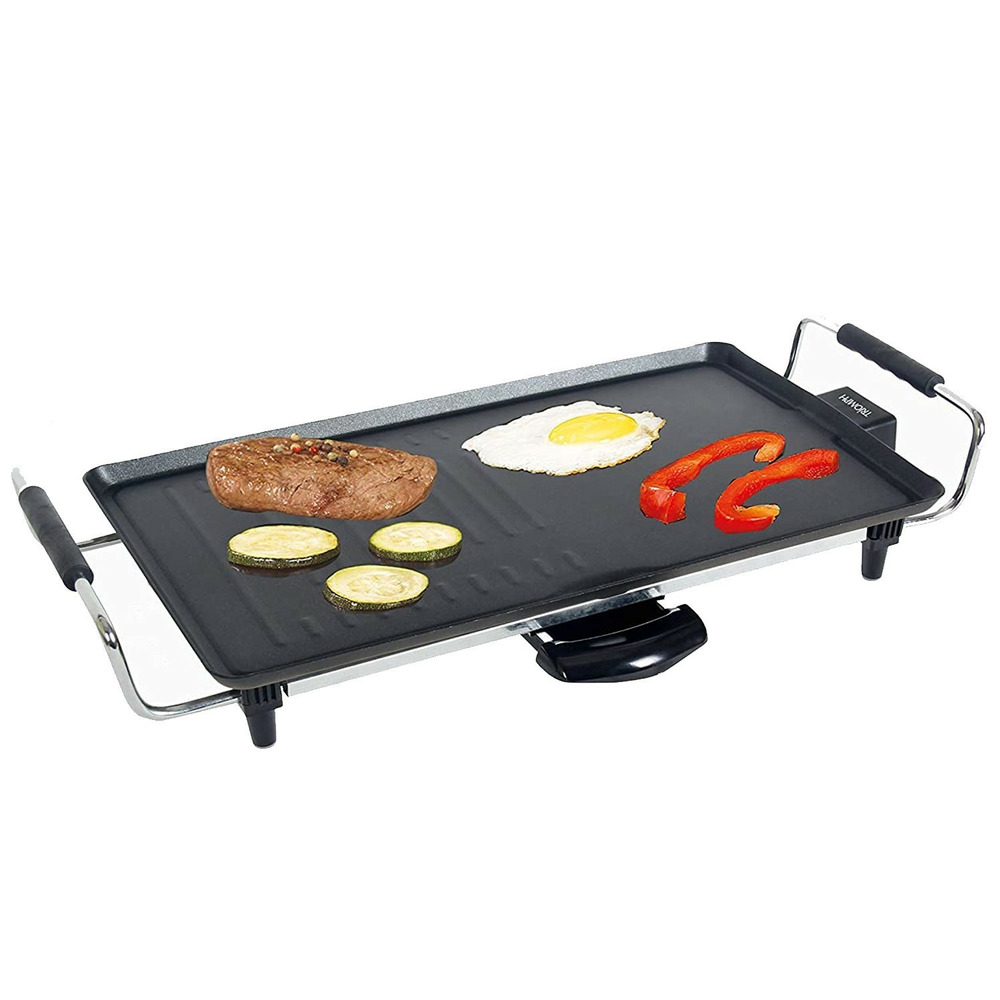 Plancha électrique 2000w - 46x26.5 cm - triomph etf1576