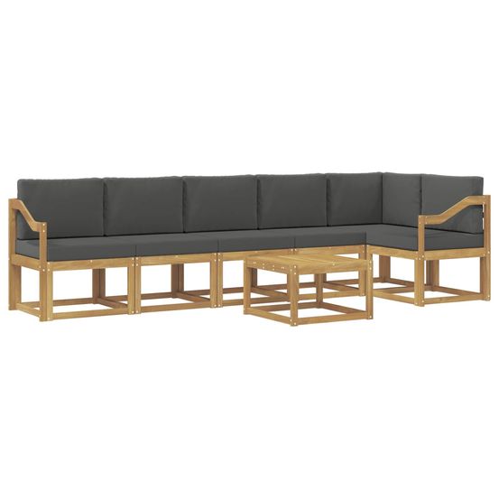 Ensemble de canapés d'extérieur 7 pc blanc et anthracite