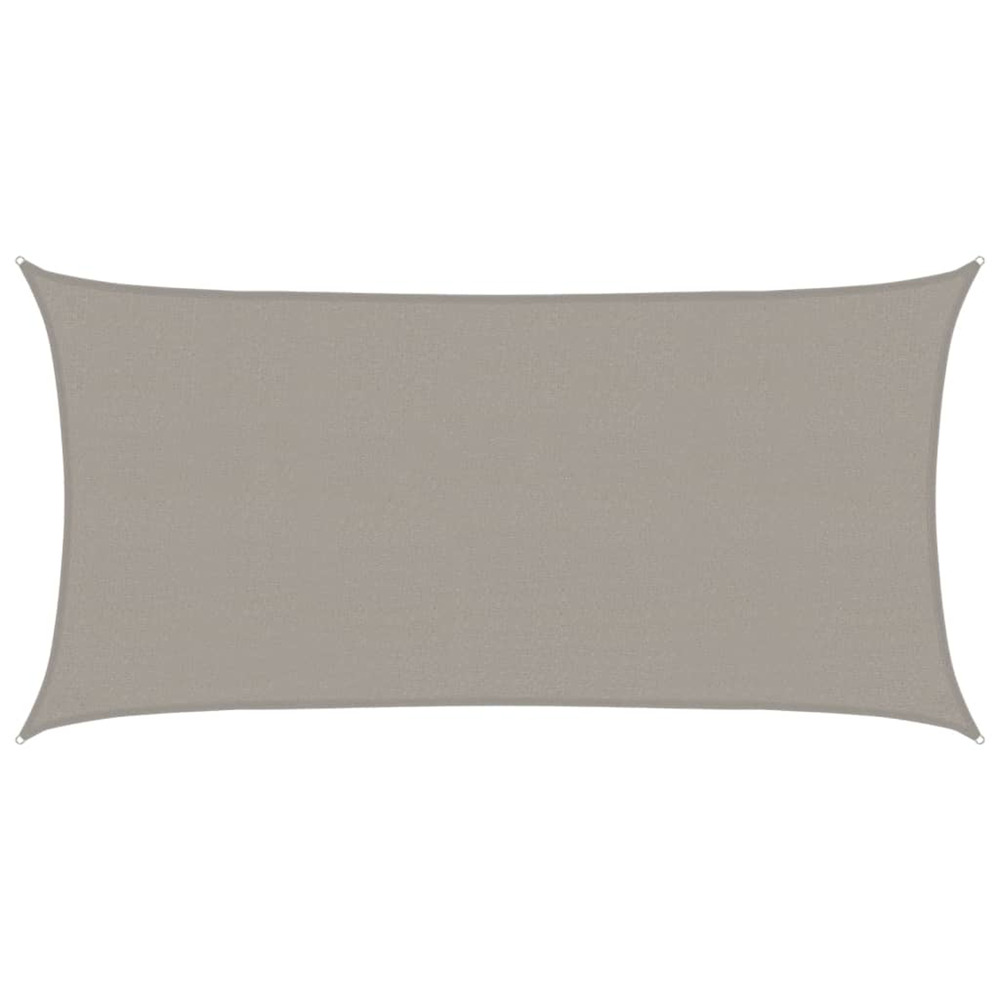 Voile d'ombrage 160 g/m² rectangulaire gris clair 2,5x4,5m pehd