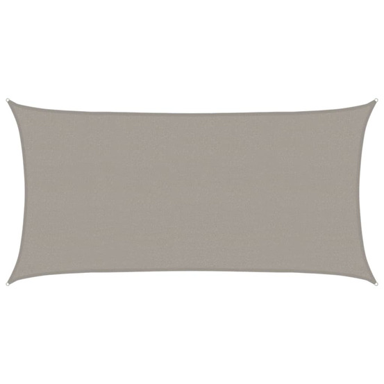 Voile d'ombrage 160 g/m² rectangulaire gris clair 2,5x4,5m pehd