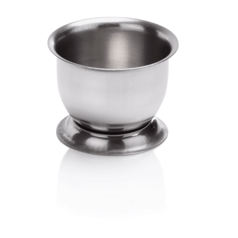 Coquetier en acier au nickel-chrome h 40 mm bord evasé - lot de 6 - was germany