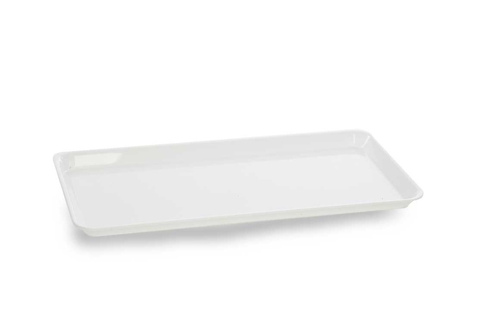 Plat en plexiglas grande surface blanc 410x210x17mm - matériel chr pro
