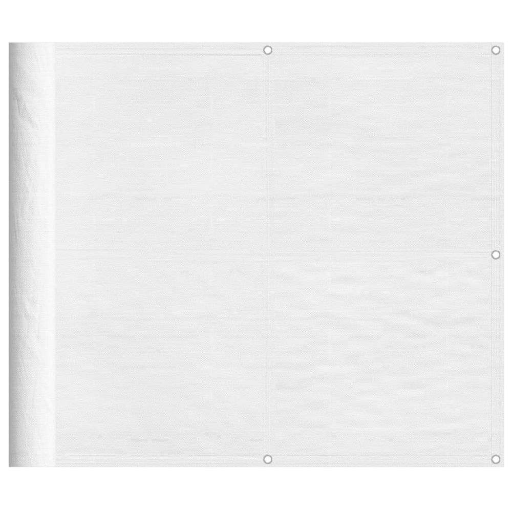 Écran de balcon blanc 90x800 cm 100% polyester oxford