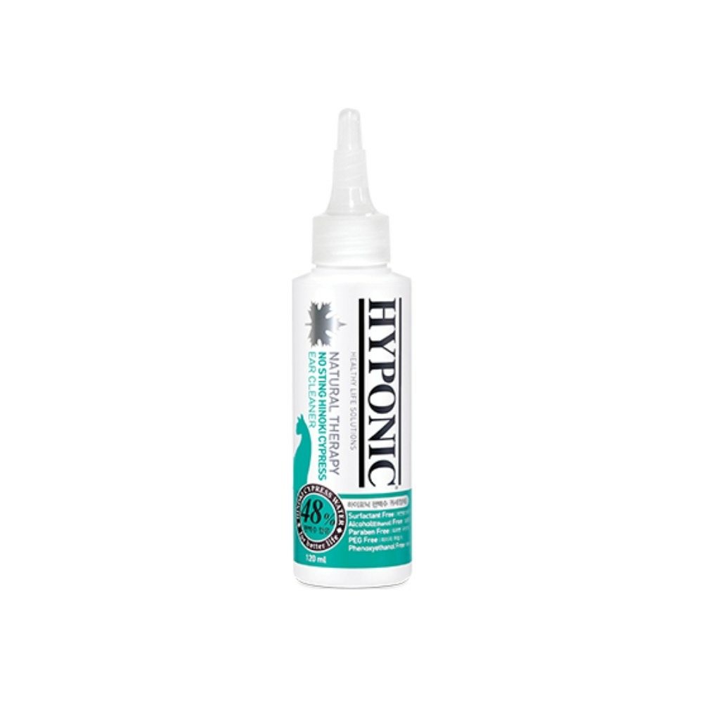 Nettoyant oreille naturel et hypoallergénique pour chat 120 ml