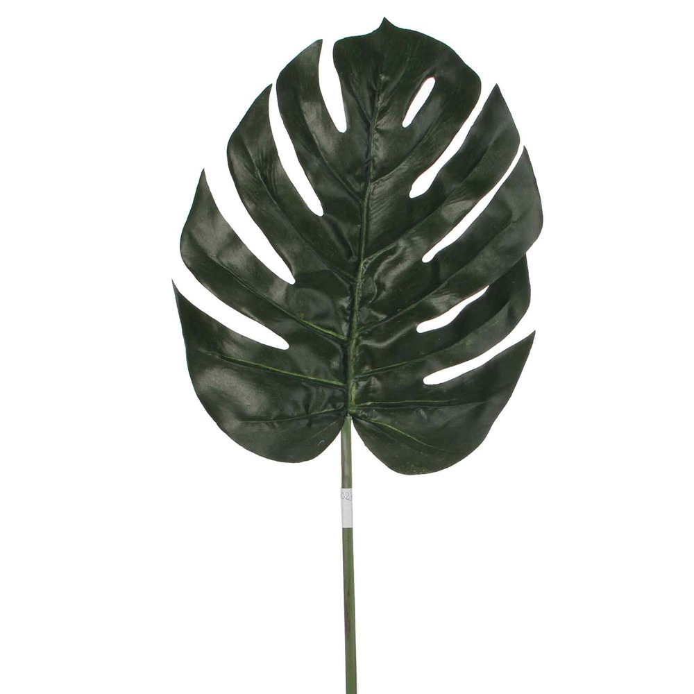 Mica decorations fleur artificielle monstera - 88x1x1 cm - polyester - vert