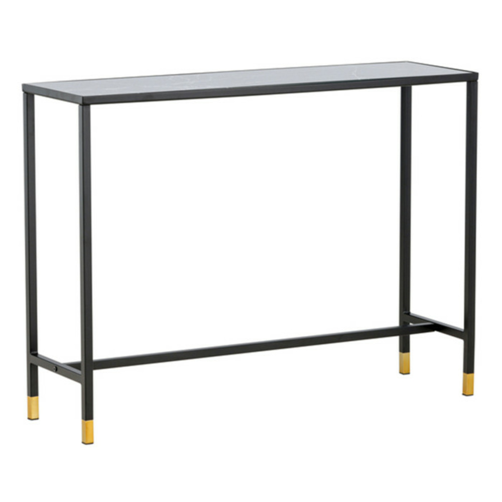 Console design en verre dipp 100cm noir