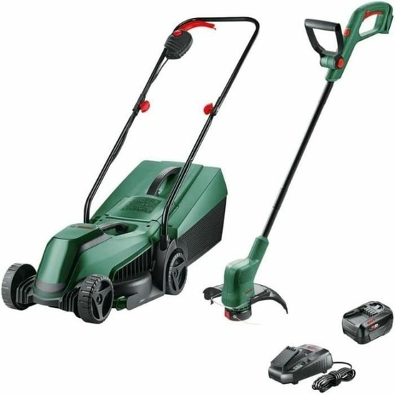 Pack 18v tondeuse easymower + coupe-bordures easygrasscut + x1 batterie 4,0 ah et chargeur