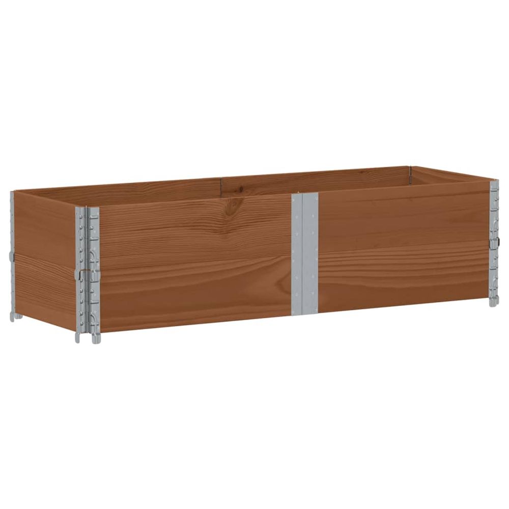 Jardinière d'extérieur marron 150x50 cm bois massif de pin
