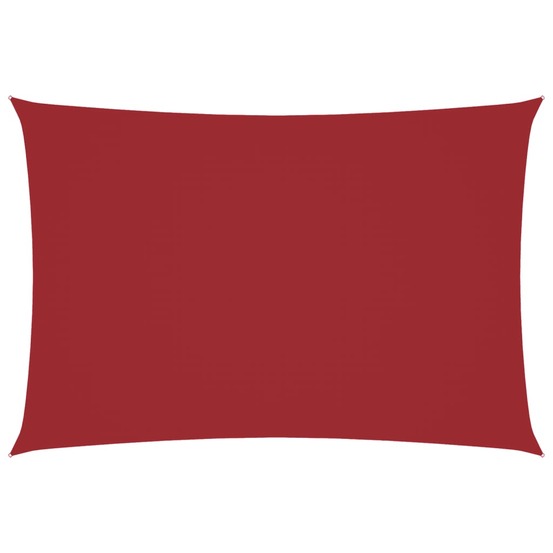 Voile de parasol tissu oxford rectangulaire 2,5x4,5 m rouge
