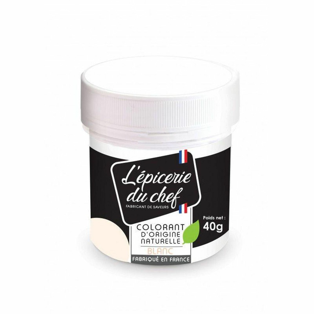 Colorant alimentaire d'origine naturelle blanc 160 g