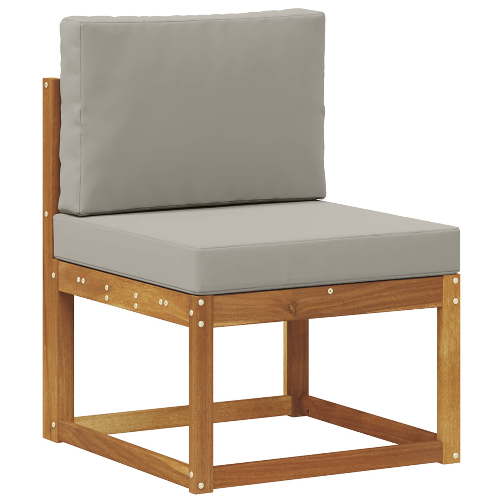 Sofa de milieu extérieur bois d'acacia massif