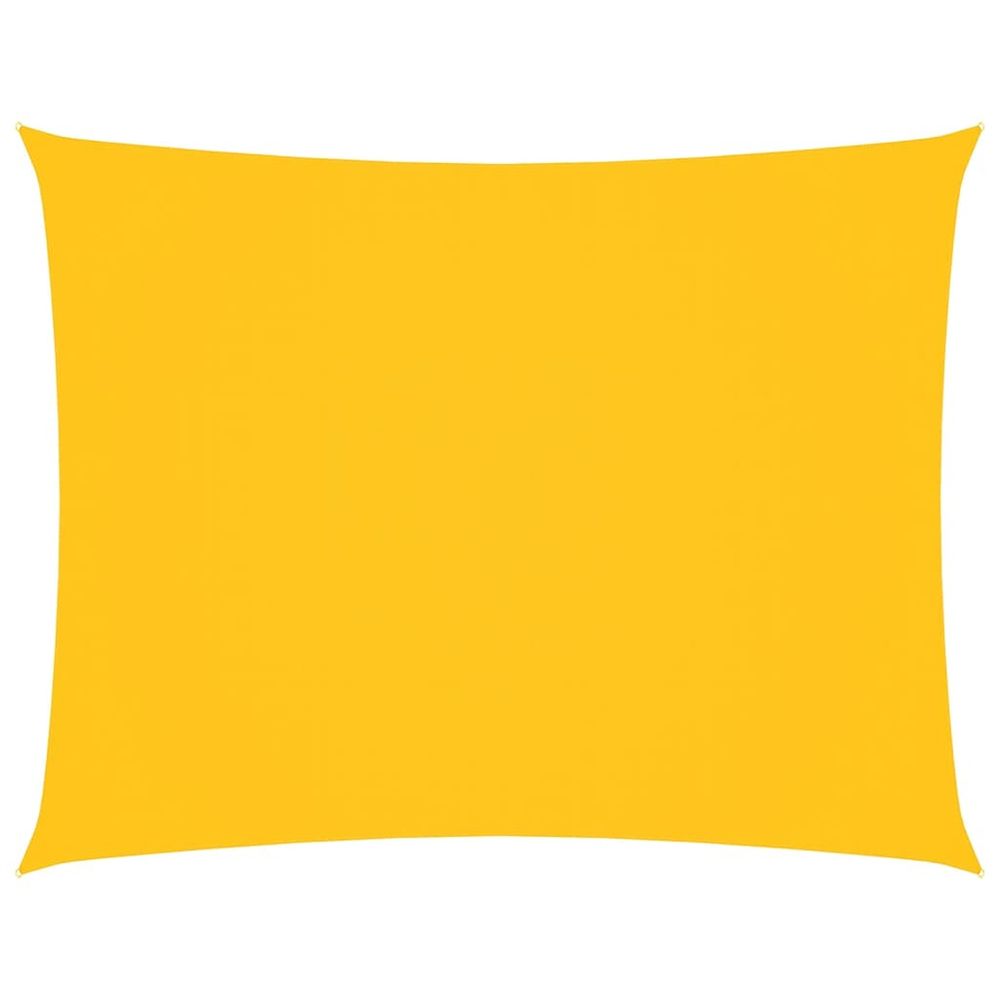 Voile de parasol tissu oxford rectangulaire 4x6 m jaune