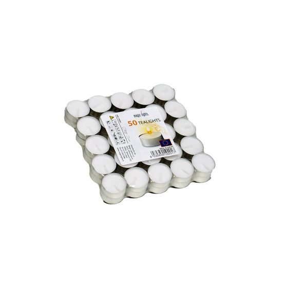 Bougies blanches magic lights bougies de fête blanches 12g - magic lights