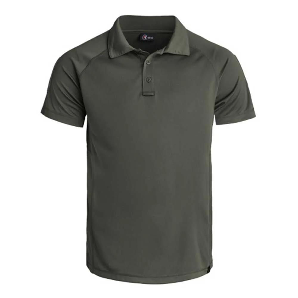 Polo a10 instructor fit respirant polyester léger kaki m à 3xl