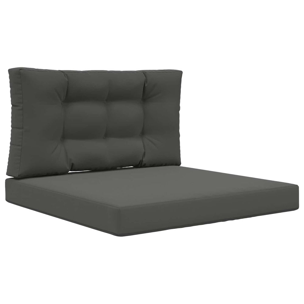 Coussin de canapé d'extérieur polyester anthracite 80 x 80 cm