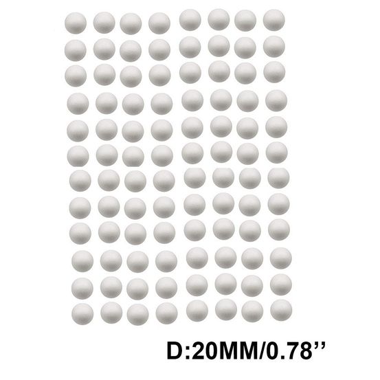 Boules de noël en polystyrène - 4 cm