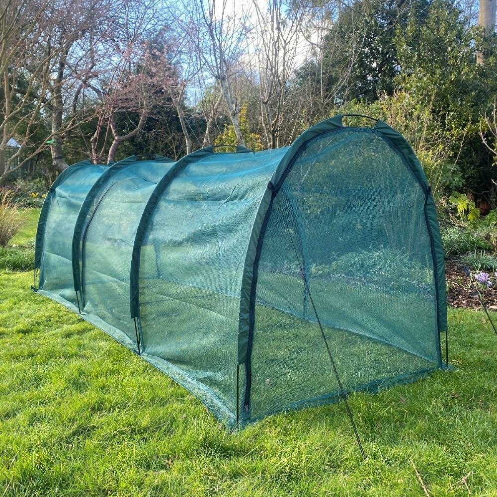 GardenSkill Serre Tunnel 300x150cm - Housse de Croissance avec Filet Anti-Insecte - Tente Protection pour Semis, Plantes, Cultures