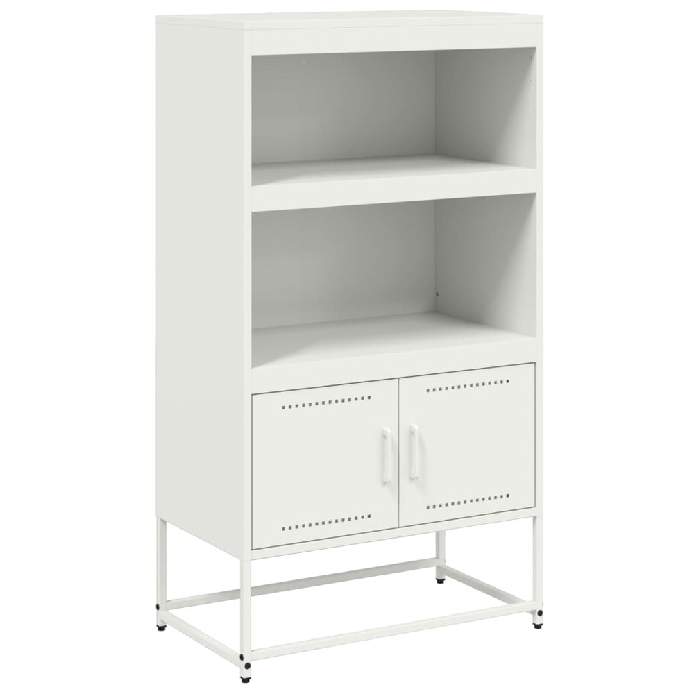 Buffet bahut commode armoire meuble de rangement organisateur cuisine salle de séjour salon haut 68,5 x 38,5 x 123,5 cm acier
