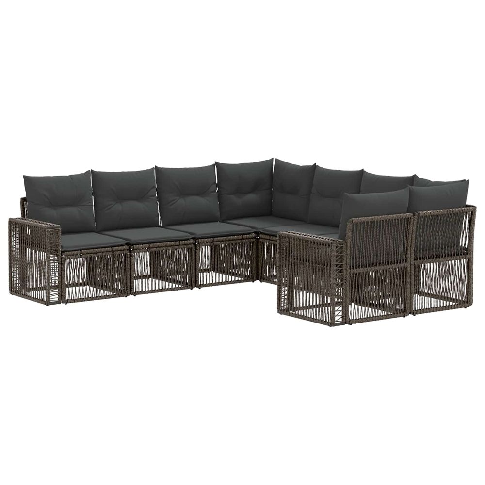 Ensemble de canapé de jardin 8 pc 8-nombre de places