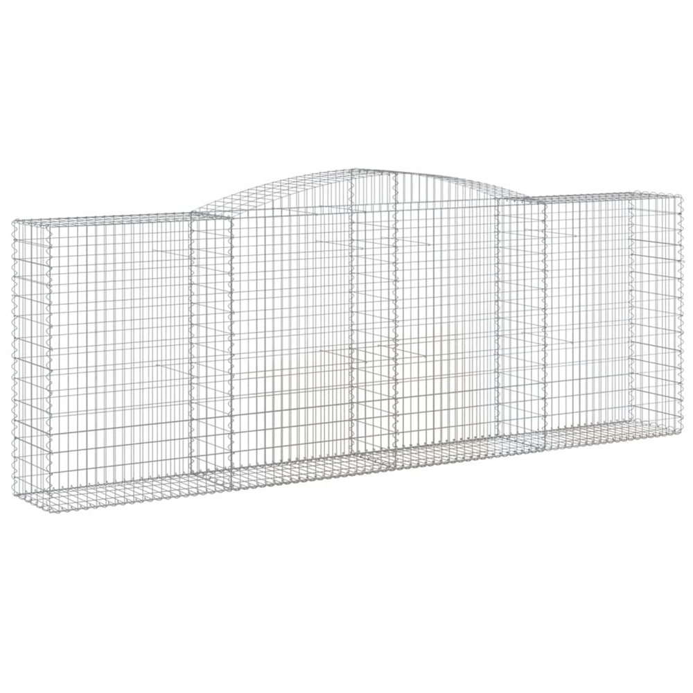 Panier de gabions arqué 400x50x140/160 cm fer galvanisé