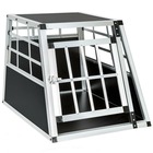 Cage box caisse de transport chien mobile aluminium single