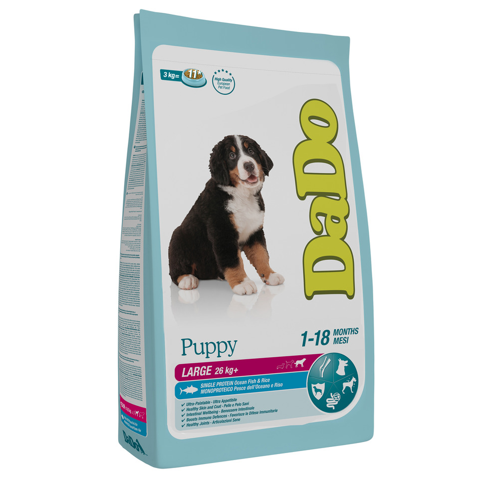 Puppy large breed fish & rice 3 kg