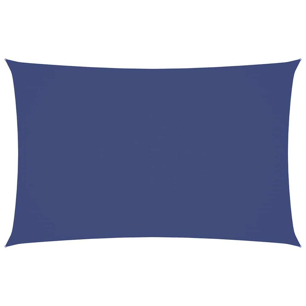 Voile de parasol tissu oxford rectangulaire 2x5 m bleu