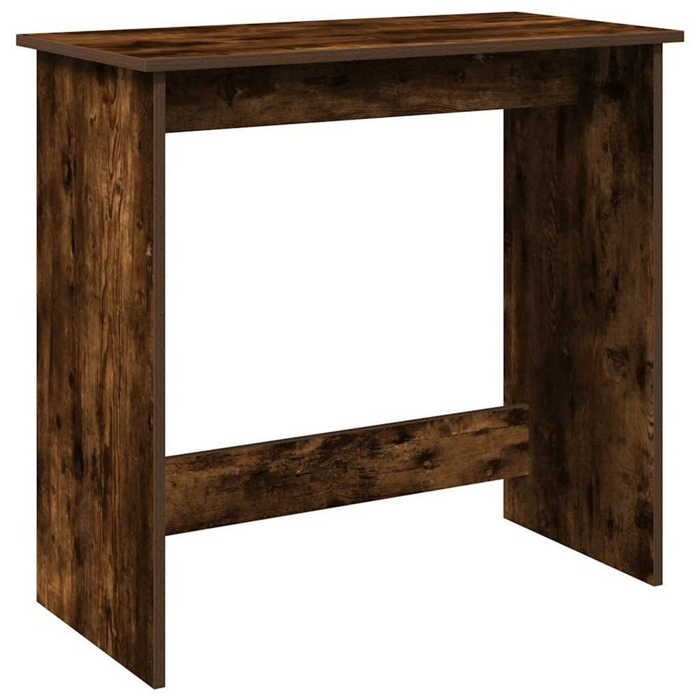 Bureau chêne fumé 80x40x75 cm bois d'ingénierie
