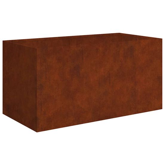 Jardinière d'extérieur 80x40x40 cm acier corten