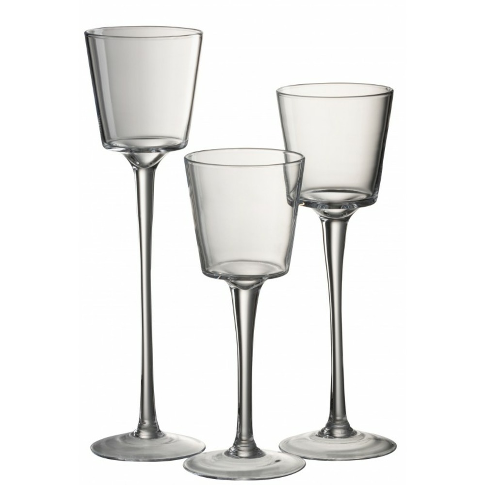 Bougeoirs sur pied en verre - Élégance et raffinement - B&Inside