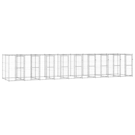 Chenil extérieur acier galvanisé 21,78 m²