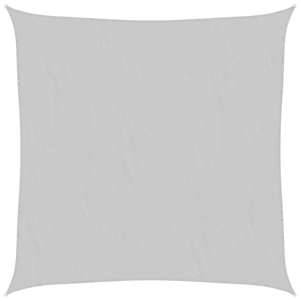 Voile d'ombrage gris clair 4x4 m 100% polyester oxford