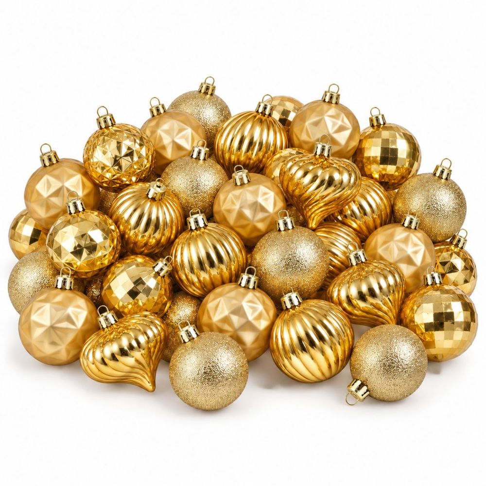 Babe de noël memike249/00193 set de 40 h6x6cm - or