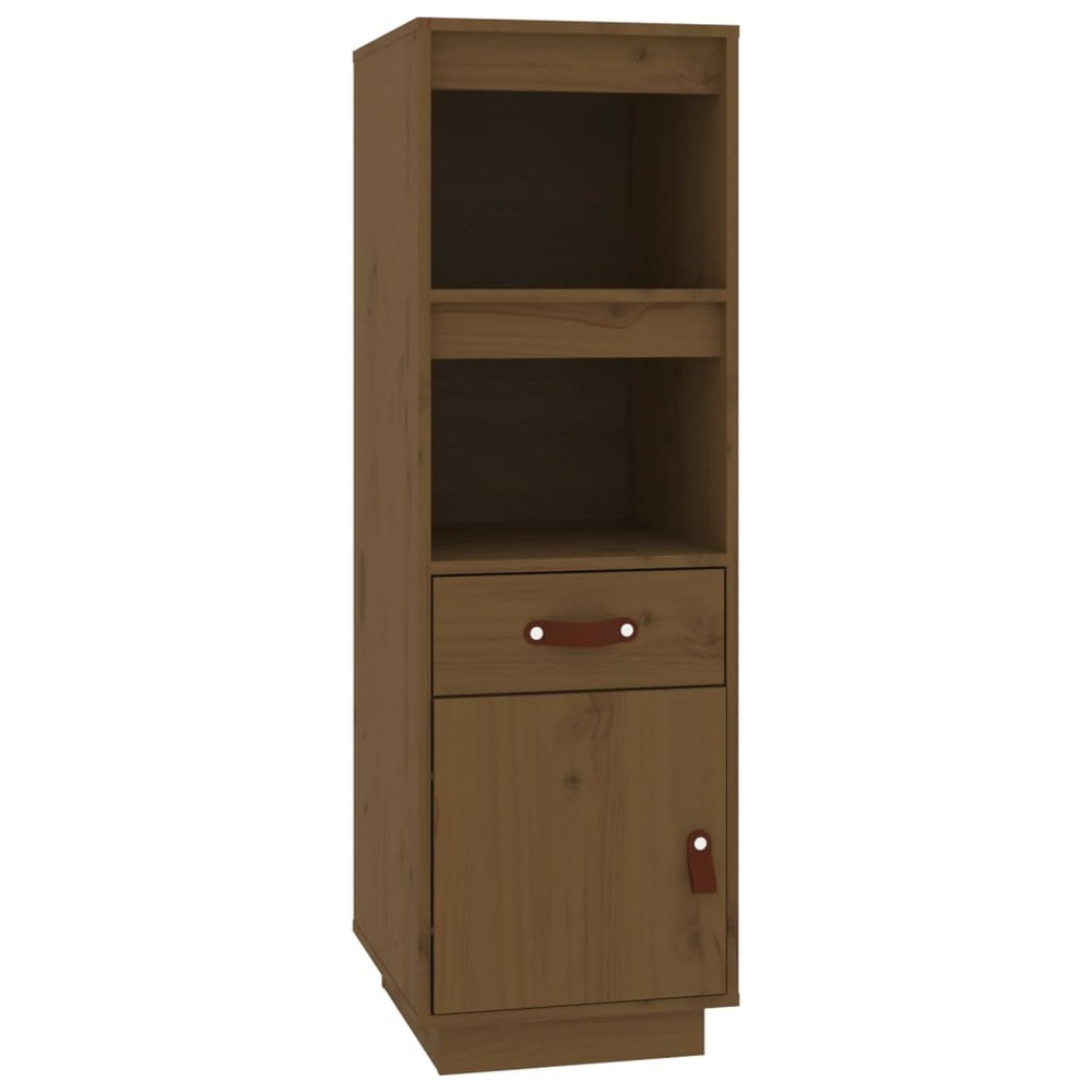 Buffet bahut commode armoire meuble de rangement organisateur cuisine salle de séjour salon haut 34 x 40 x 108,5 cm bois mass