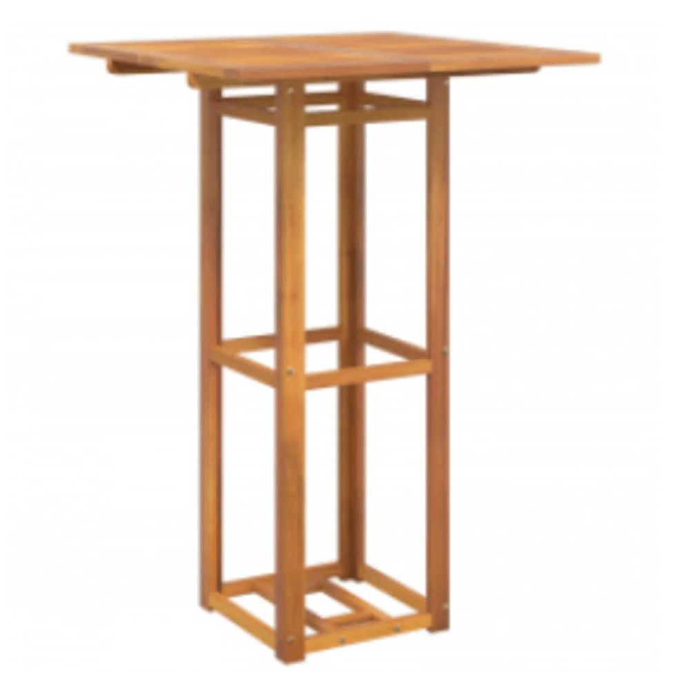 Table de bistro 75x75x110 cm bois d'acacia massif