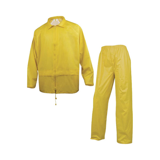 Ensemble de pluie 400 à capuche fixe jaune t2xl delta plus en400jaxx