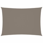 Voile toile d'ombrage parasol tissu oxford rectangulaire 3 x 5 m taupe